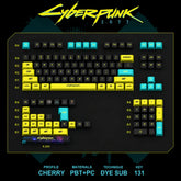 131 Kyes Cherry Profile Cyberpunk Keycaps