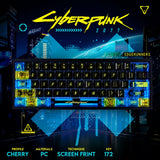 172 Keys Transparent Cherry Profile Keycaps—— Cyberpunk