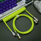 Type-C USB Coiled Aviator Cable
