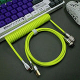 Type-C USB Coiled Aviator Cable