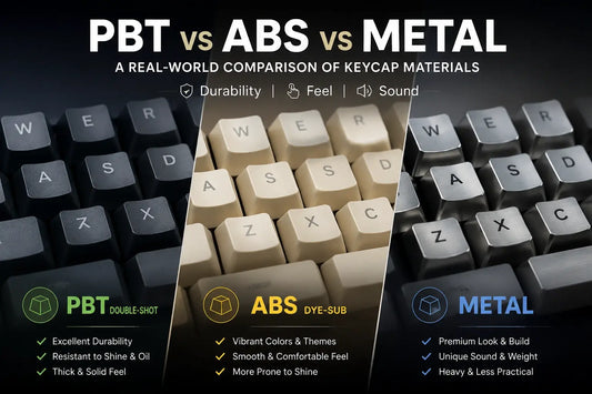 PBT vs ABS vs Metal Keycaps: What's the Real Difference?