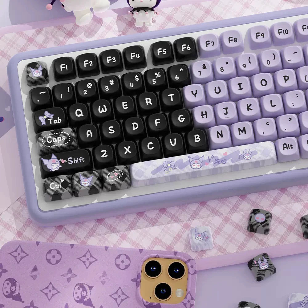 112 keys Pink kuromi keycaps