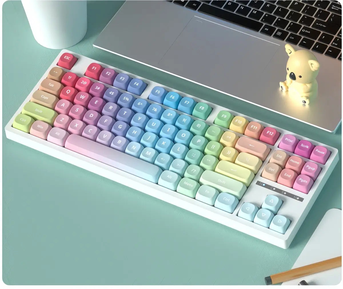 121 Keys MOA Profile Keycaps——Rainbow