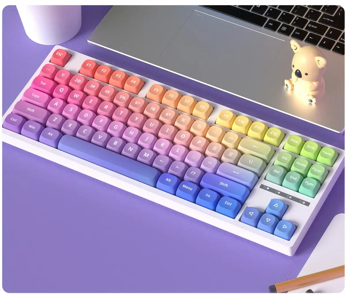121 Keys MOA Profile Keycaps——Rainbow