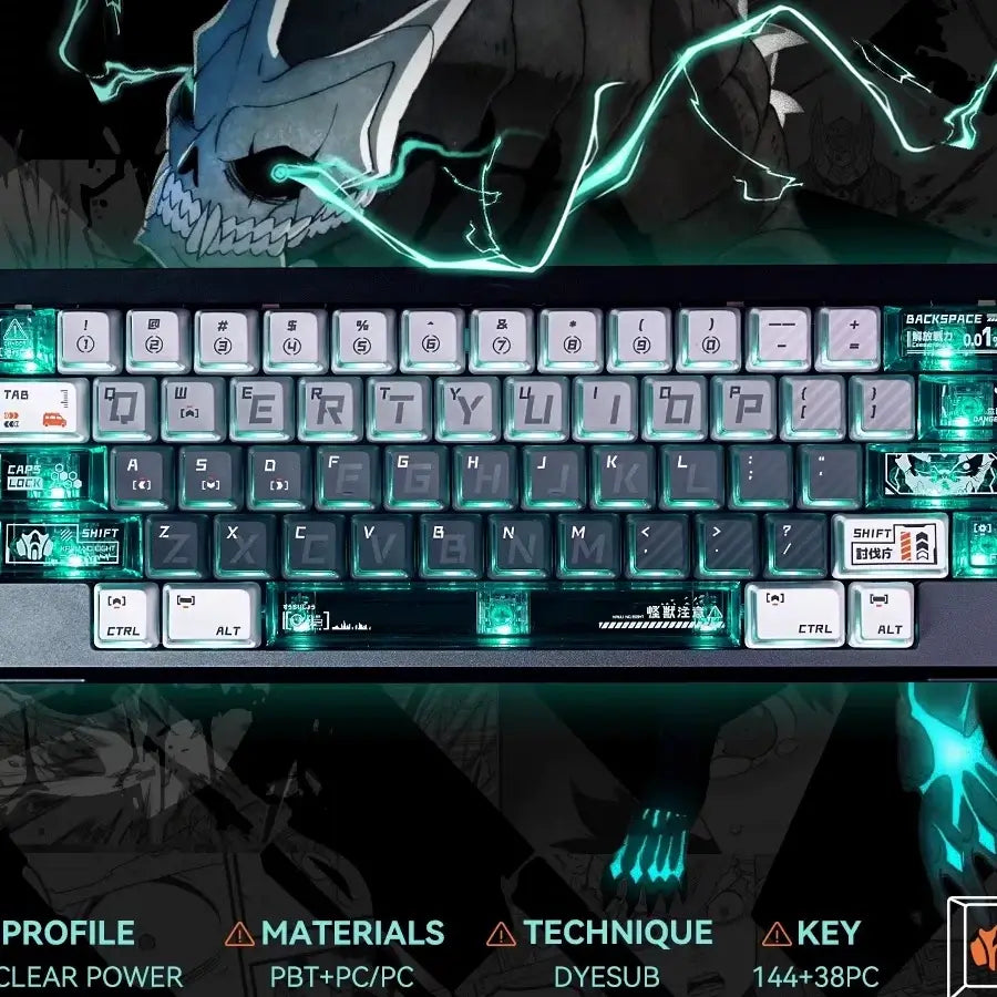 130_Keys_Cherry_Profile_Keycaps_Kaiju_No_8