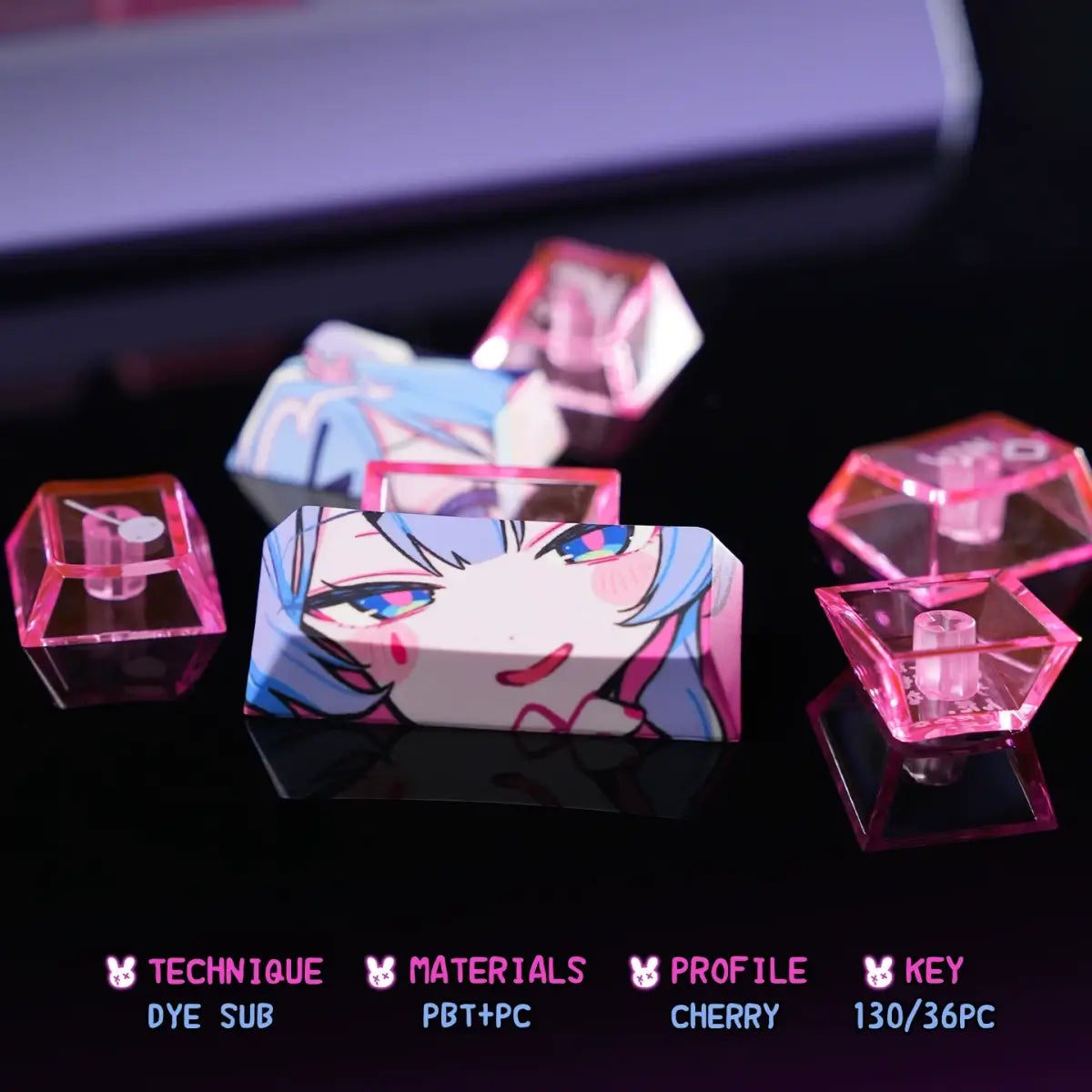 130_Keys_Cherry_Profile_Keycaps_Rabbit_Hole