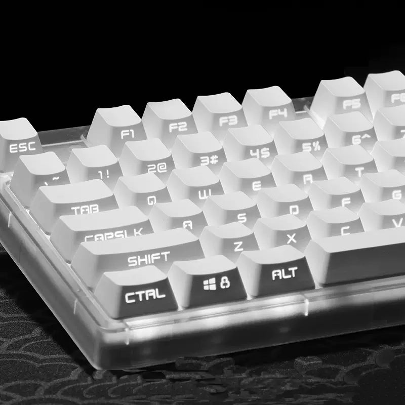 130 keys White Keycaps