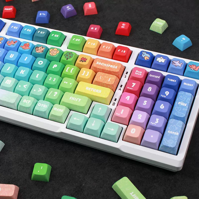 133 Keys XDA Profile Rainbow Keycaps