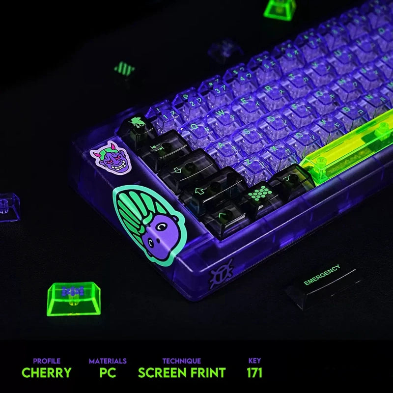 Cherry Profile 171 key Transparent keycaps