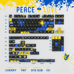 151 Keys Cherry Profile —— Graffiti