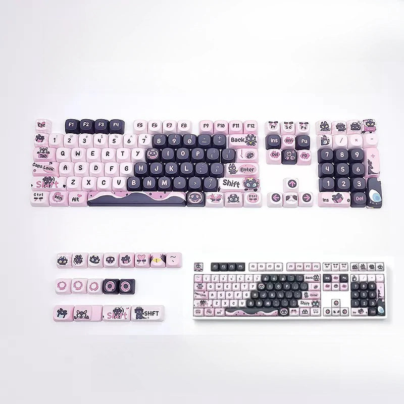 125 Keys MOA Profile Cute Keycaps