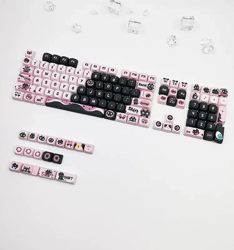 125 Keys MOA Profile Cute Keycaps