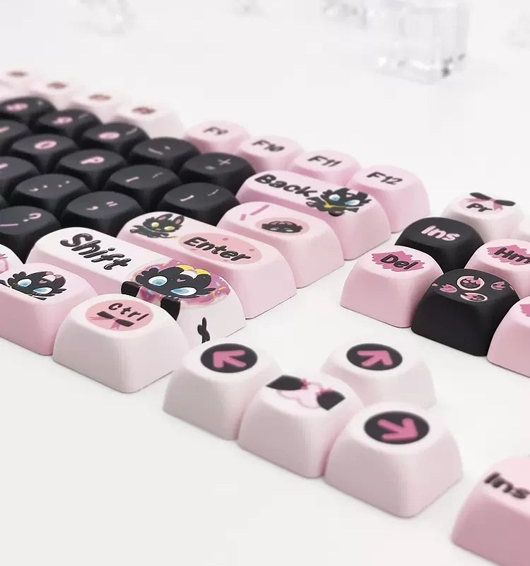 125 Keys MOA Profile Cute Keycaps