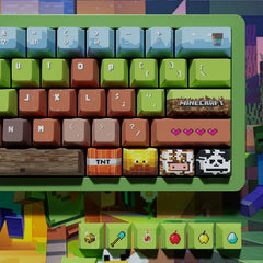 139 Keys Cherry Profile Keycaps —— Minecraft