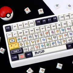 138 Keys Cherry Profile Keycaps——Pokemon 1996