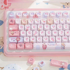 120 Keys MOA Profile Keycaps——Sweet Marshmallow