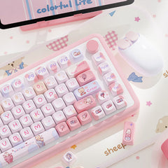 120 Keys MOA Profile Keycaps——Sweet Marshmallow