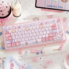 120 Keys MOA Profile Keycaps——Sweet Marshmallow