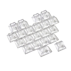 21 PCS Transparent Heart Keycaps